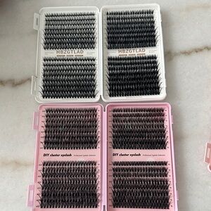 2 cases of lash clusters mixed sizes
